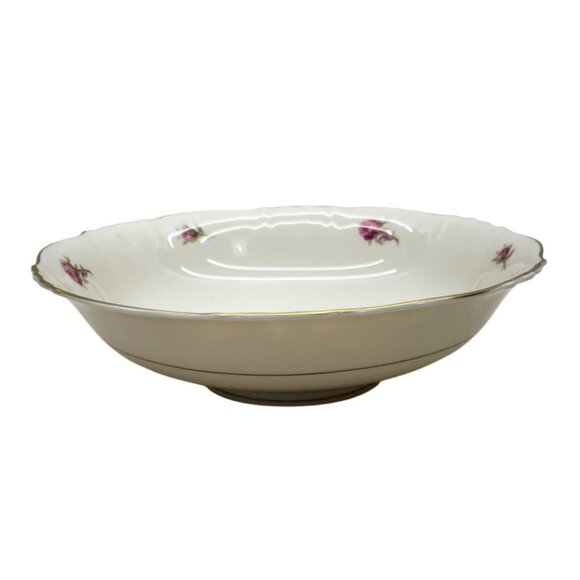 Syracuse China Federal Shape Victoria Rose Round Vegetable Bowl 8 3/4" - Picture 2 of 7